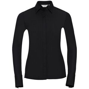 Russell Collection Womens/Ladies Ultimate Stretch Long-Sleeved Formal Shirt / Bl